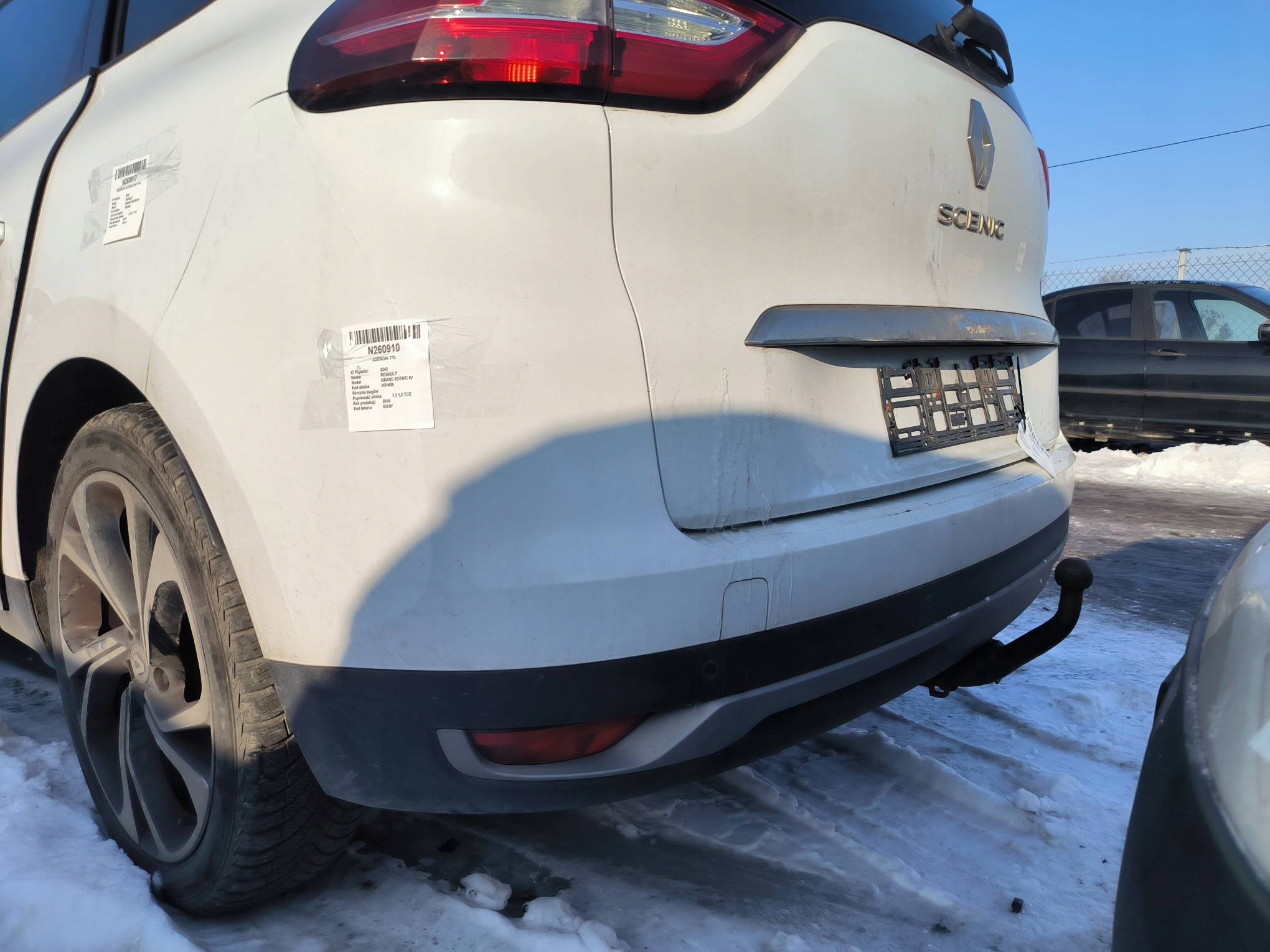 bumper rear part BIXUF RENAULT GRAND SCENIC IV