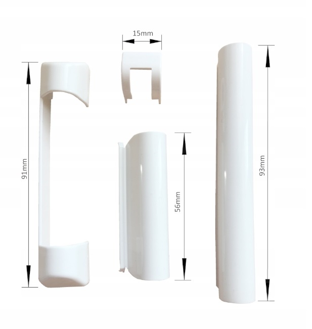 OSŁONKI WINK HAUS SWS NA ZAWIAS DO OKNA I DRZWI Białe Starszy model Kod producenta OSŁONKI NA ZAWIASY górne i dolne