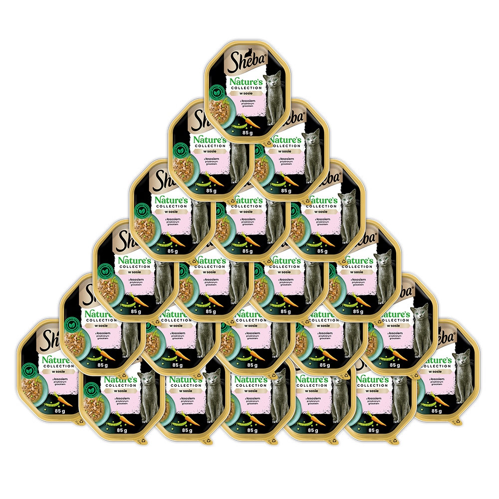22X Sheba Nature’s Tacka 85G Mokra Karma Dla Kotów Z Łososiem W Sosie