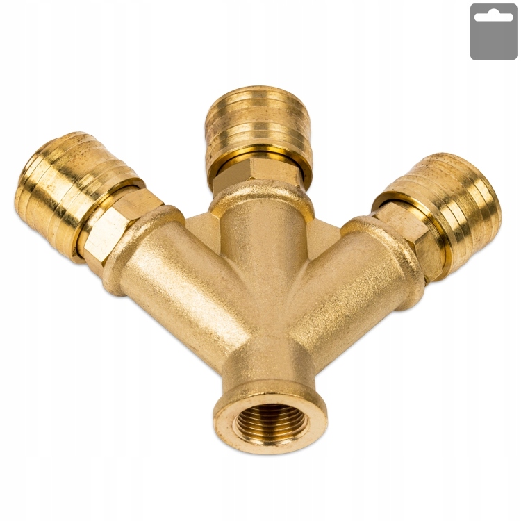 Pneumatický čtveřice Gw 3/8" 3 rychlospojky