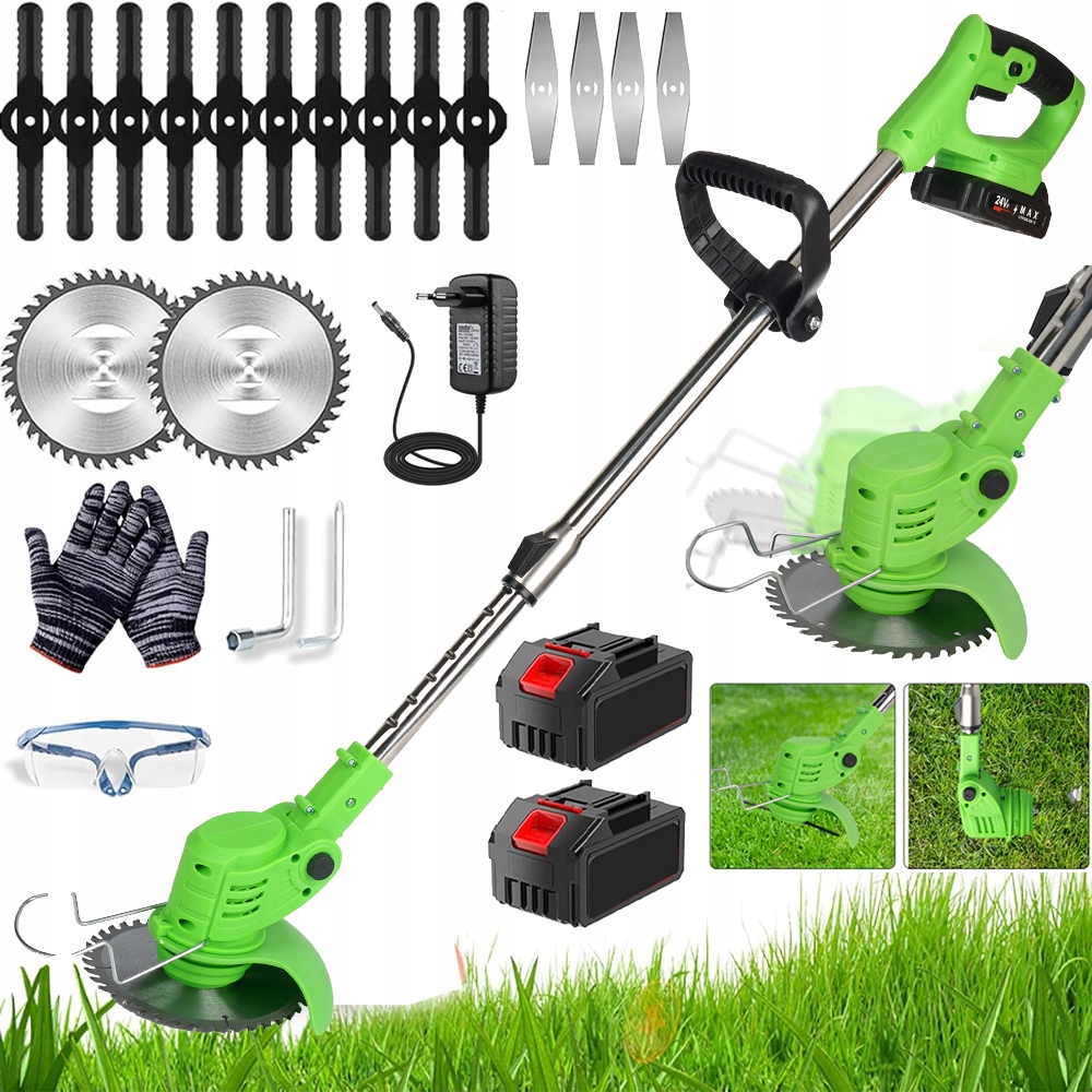 Podkaszarka Akumulatorowa Lekka Kosa Wykaszarka Do Trawy 24V Ogrodowa Mocna