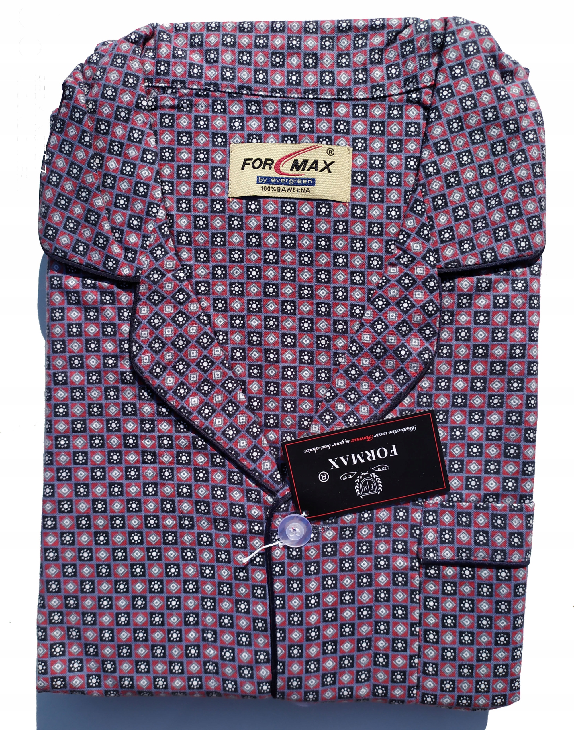 Elegancka Piżama Męska ROZPINANA flanelowa r XXL