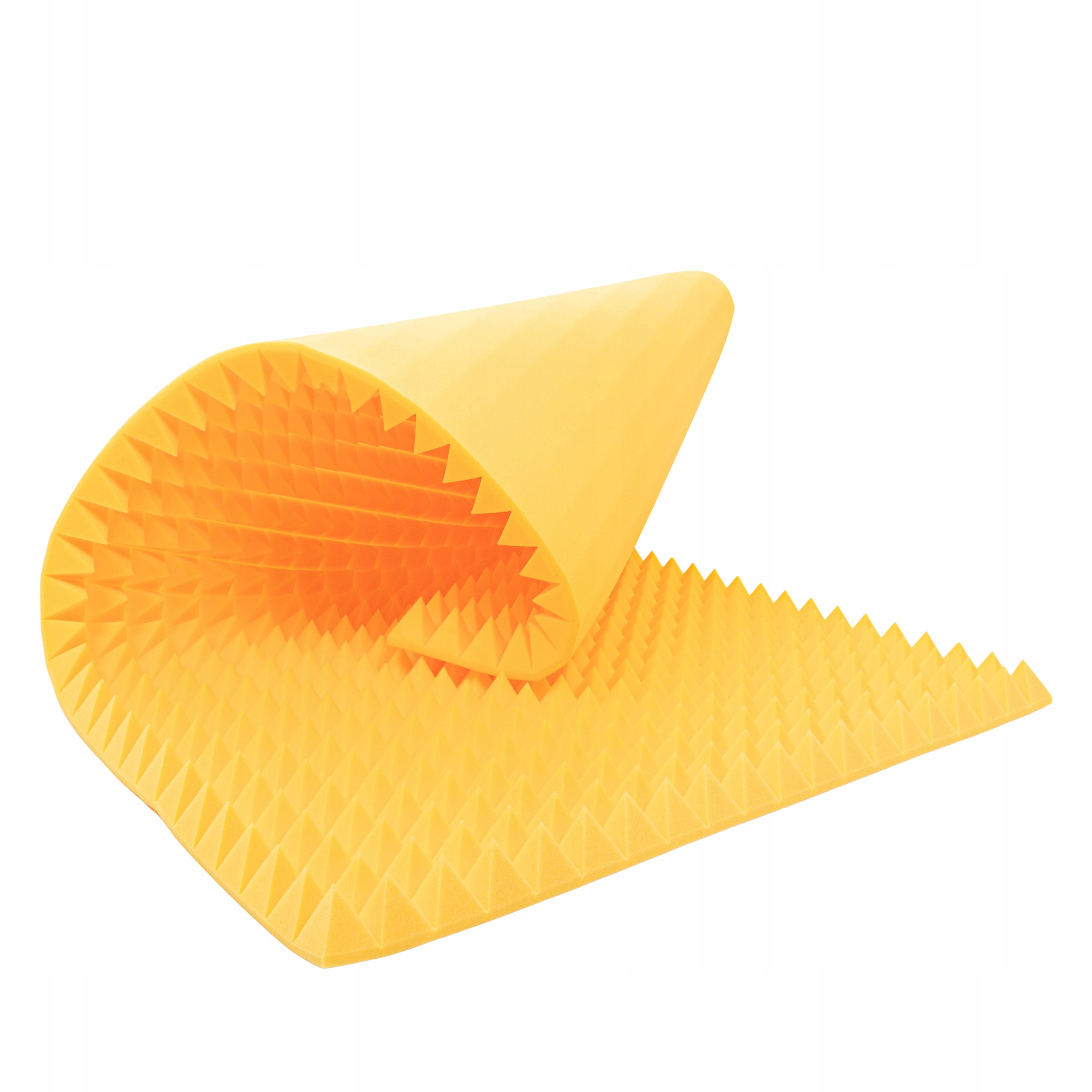 Stropní akustický panel Kazeta estetická pěna 200 x 100 cm žlutá nástěnná