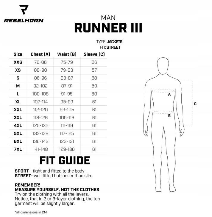 KURTKA SKÓRZANA REBELHORN RUNNER III BLACK 6XL Materiał skóra