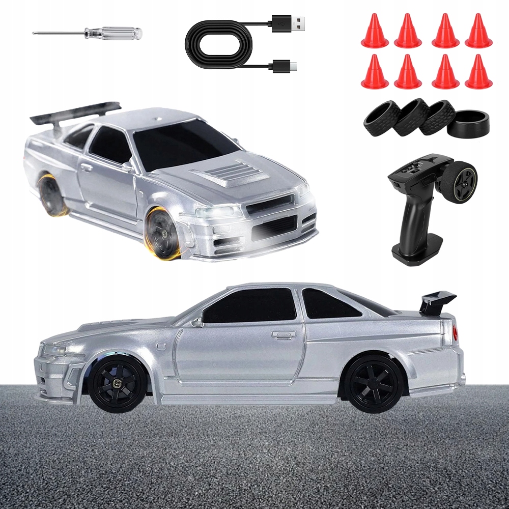 Zdalnie Sterowany Samochód Wyścigowy Drift Car Auto 1:24 Pilot