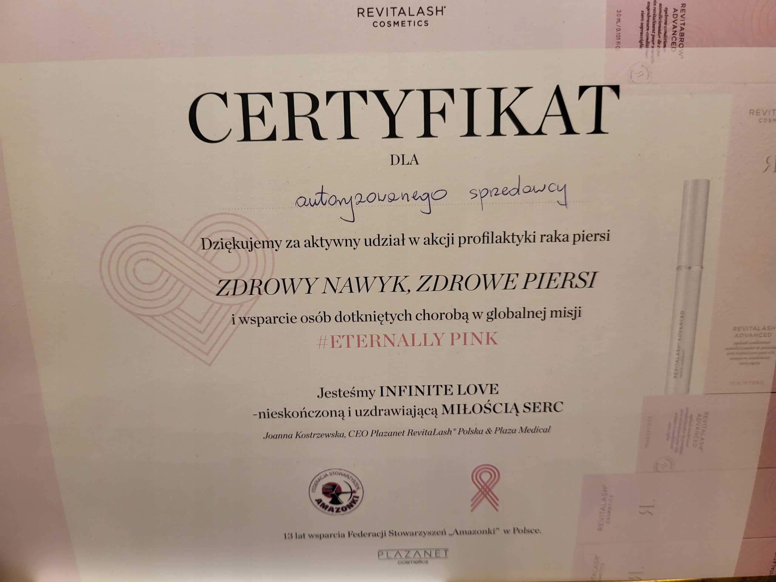 REVITALASH 1 ml ODŻYWKA DO RZĘS Z CERTYFIKATEM HOLOGRAMEM+SERUM DO OCZU Pojemność 1 ml