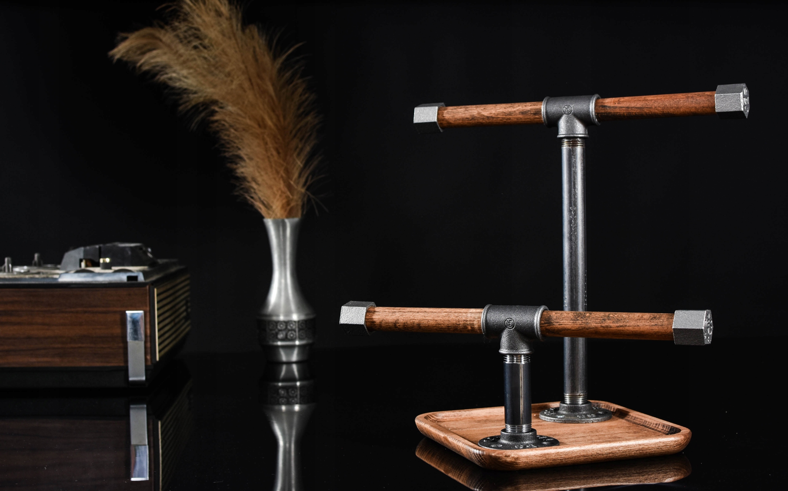 Stojan na hodinky náramky podnos na řetízky šperky vystavení akcesoria