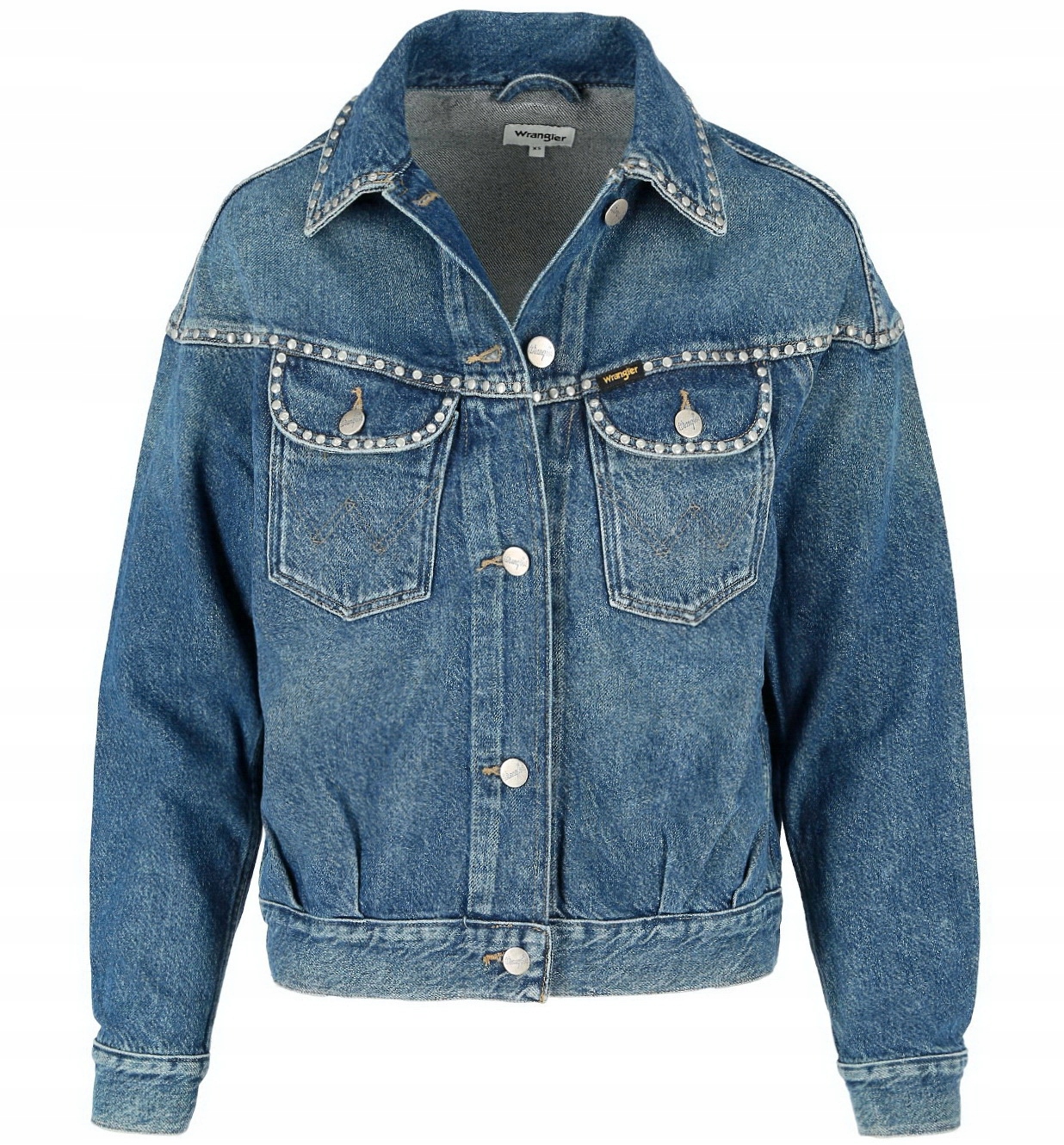 

Wrangler 80S Western Damska Kurtka Jeansowa - S