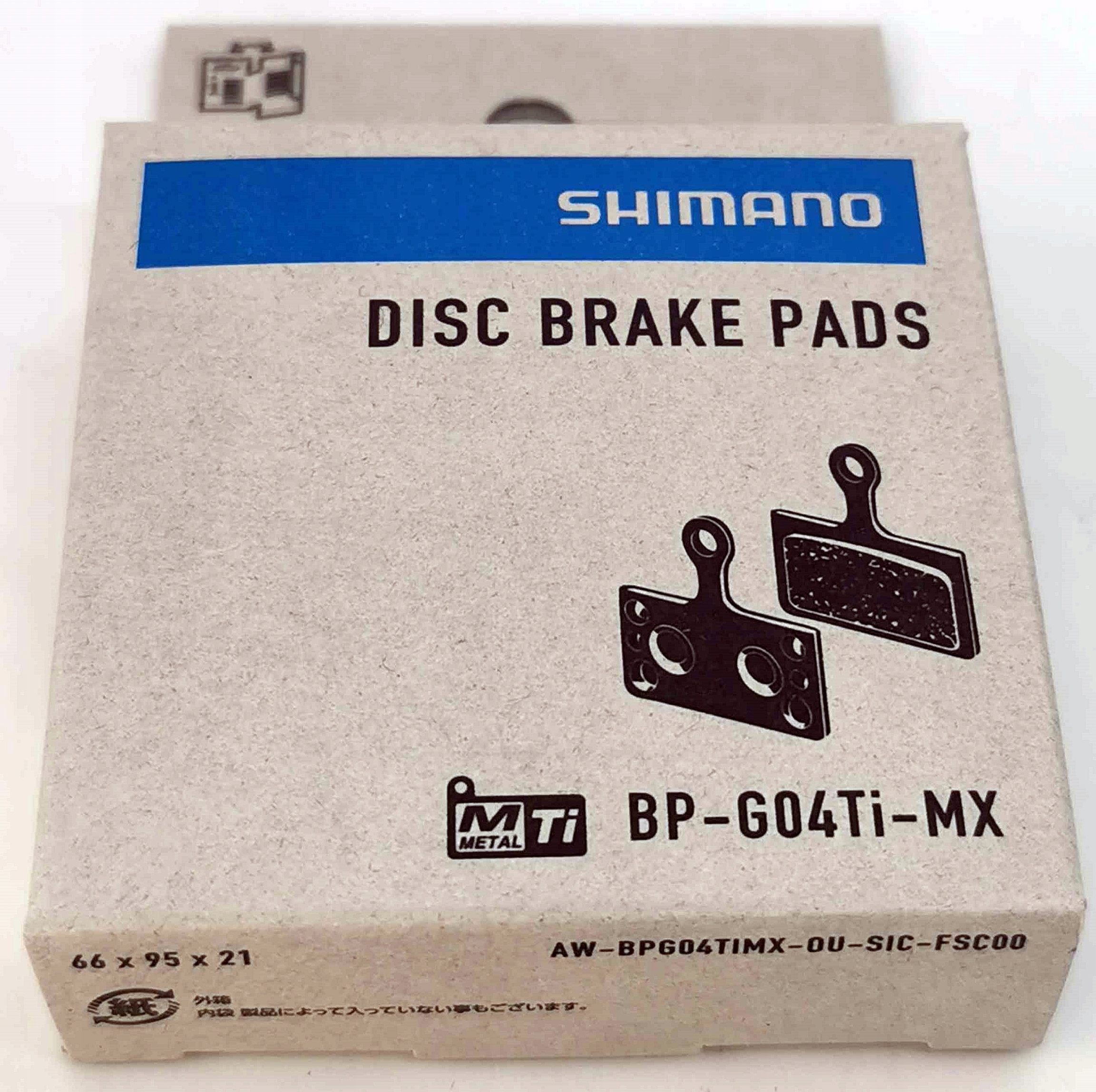 Shimano G04TI-MX Klocki Okładziny Hamulcowe Metaliczne
