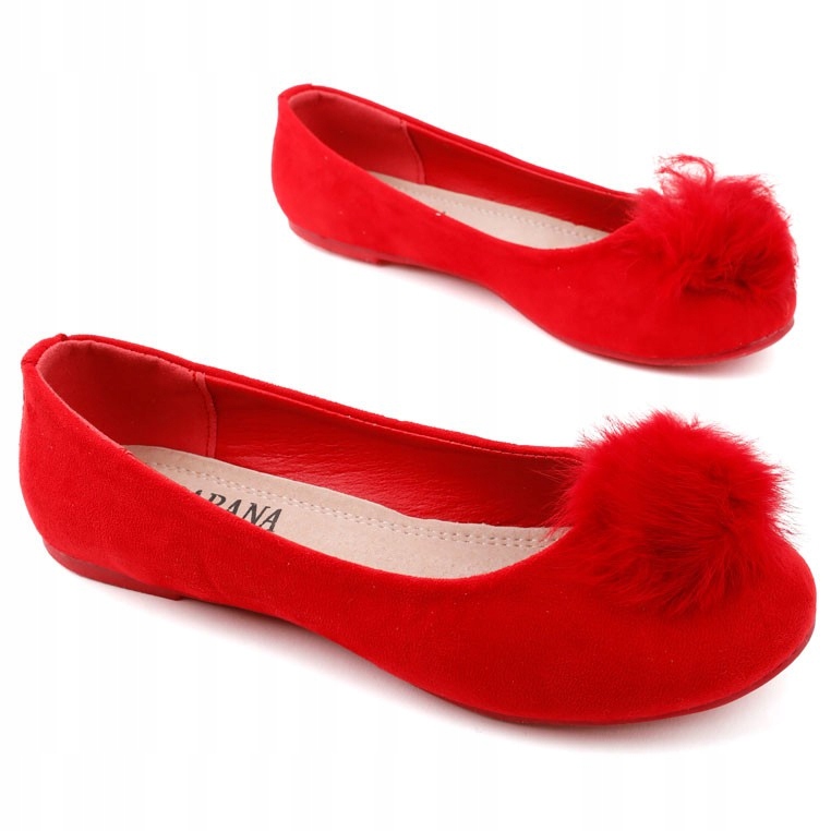 

Baleriny Dzieczęce Buty Balerinki Dziecięce Red