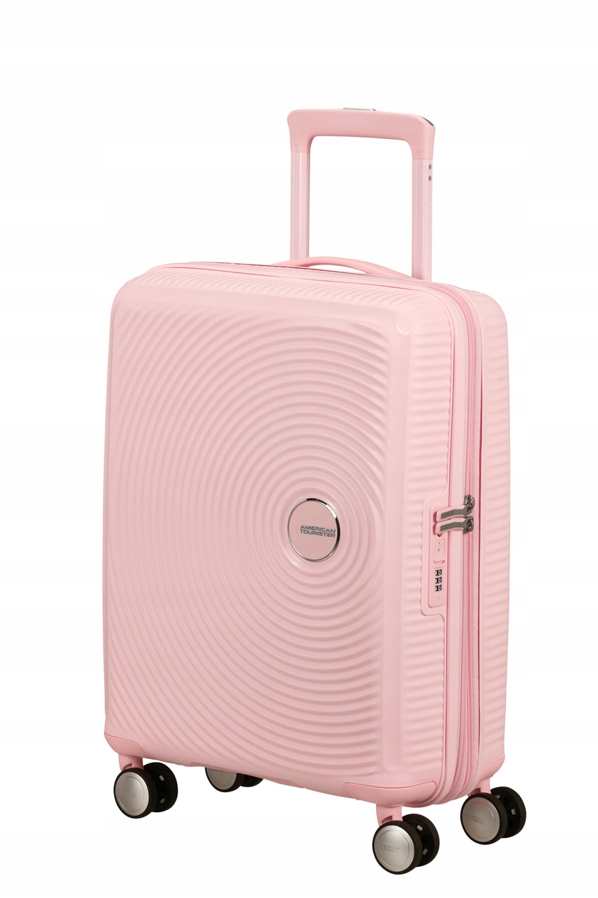 American Tourister Soundbox Kabinový kufr tvrdý 55 cm, rozšířený, růžový