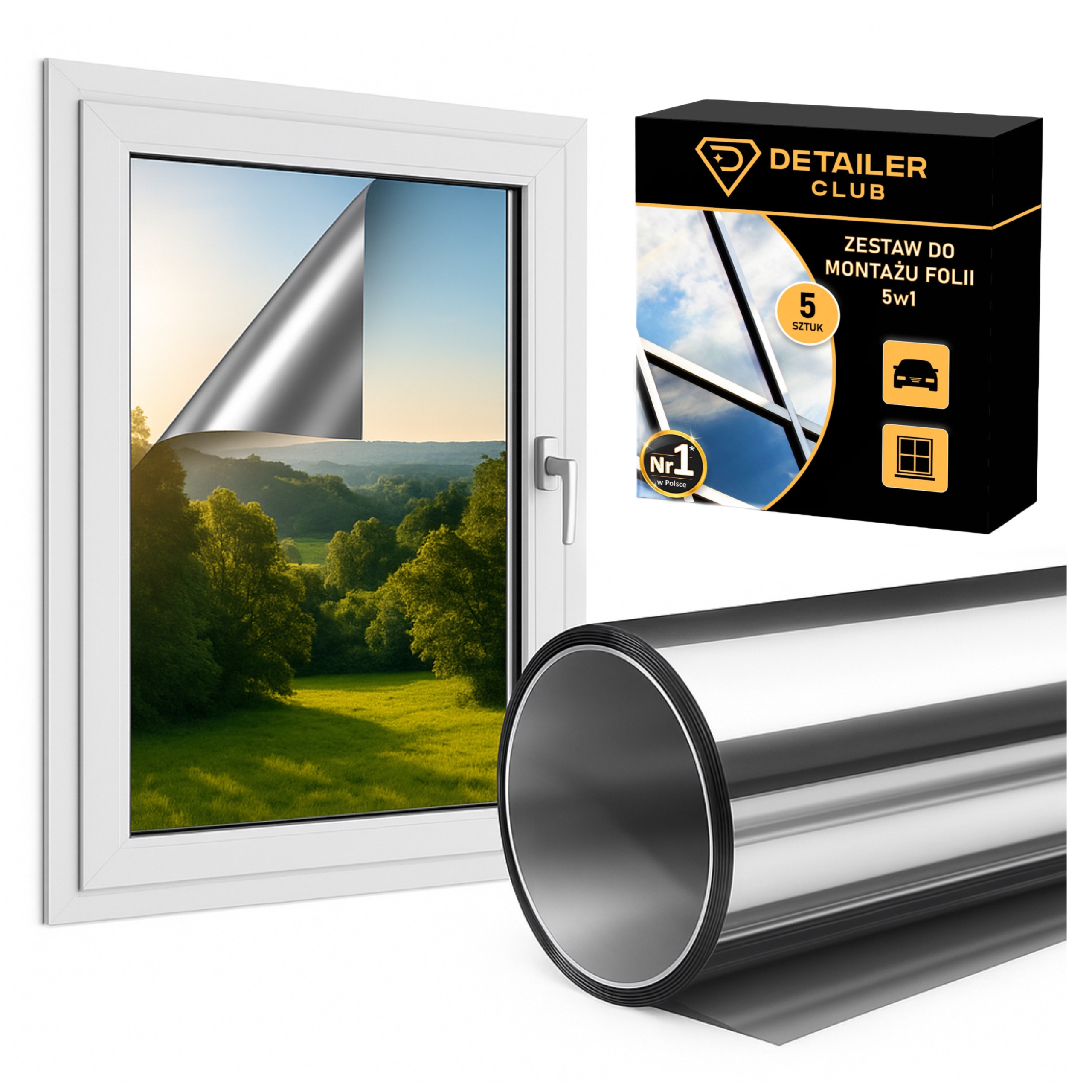 Fólie Protisluneční Vnější 50x300cm Okenní Termoizolace a Komfort!