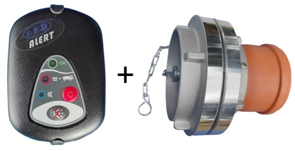 Szybkozłączka Przyłącze do szamba Kielich Pvc Czujnik szamba Zestaw