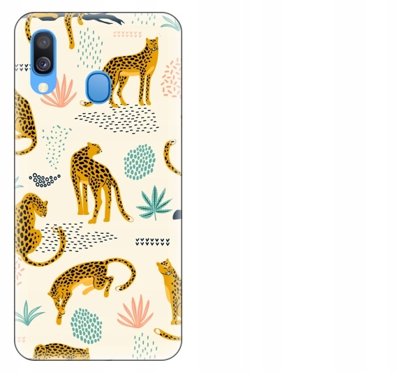 

Etui pokrowiec Samsung Galaxy A40 Lampart pantera