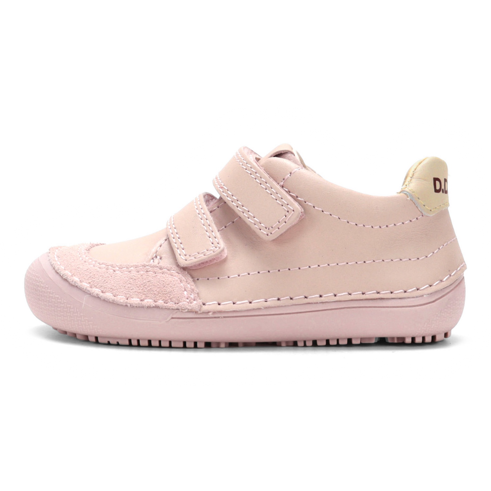 Półbuty barefoot skórzane przejściowe dziewczęce D.D.step S063 Baby Pink 26