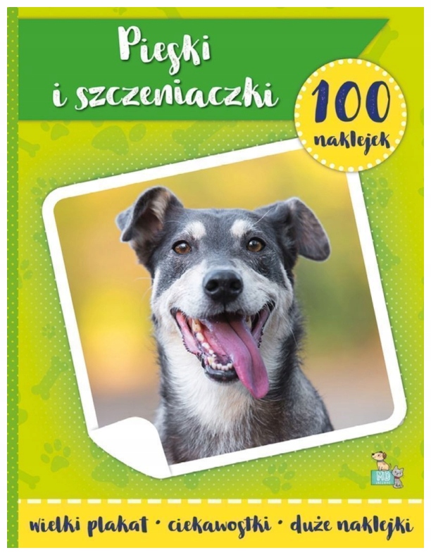 Psy i szczeniaczki. 100 naklejek z plakatem