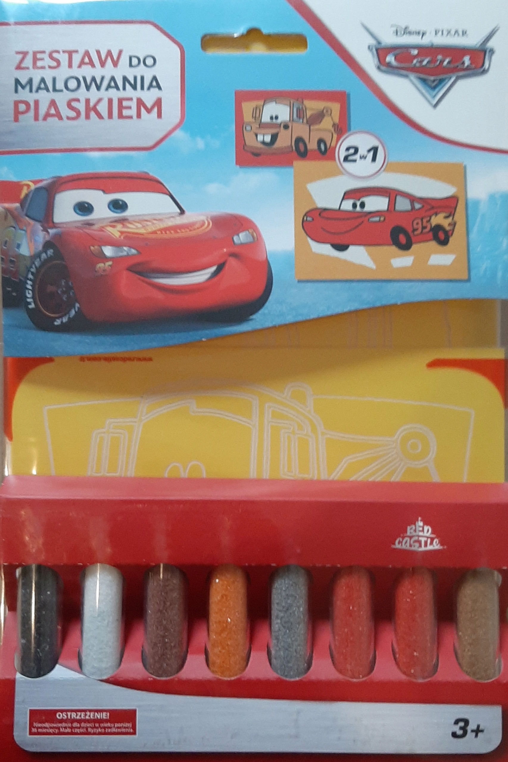 

Cars Auta Zestaw Do Malowania Piaskiem 2w1