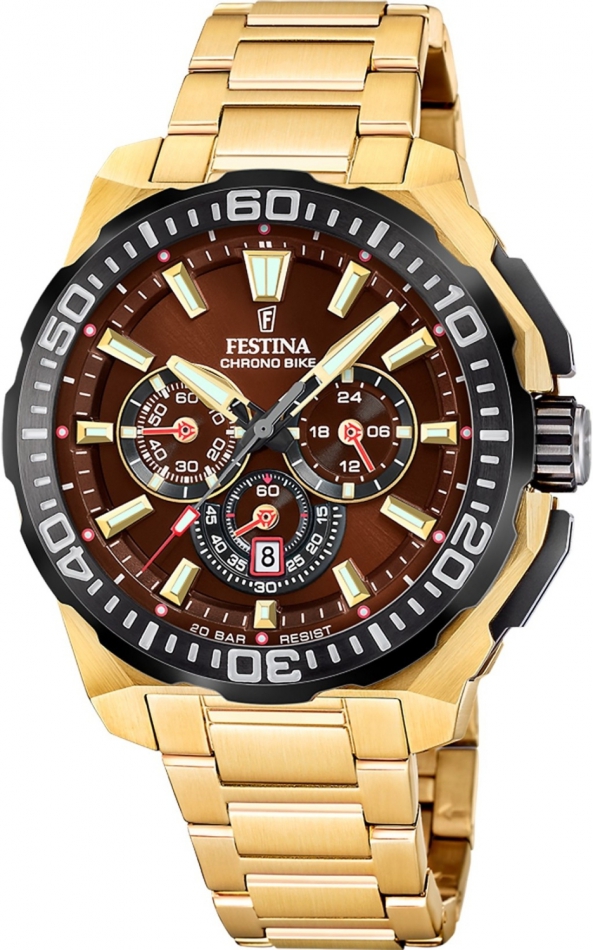 Hodinky pánské Festina 20727/3 zlaté sportovní