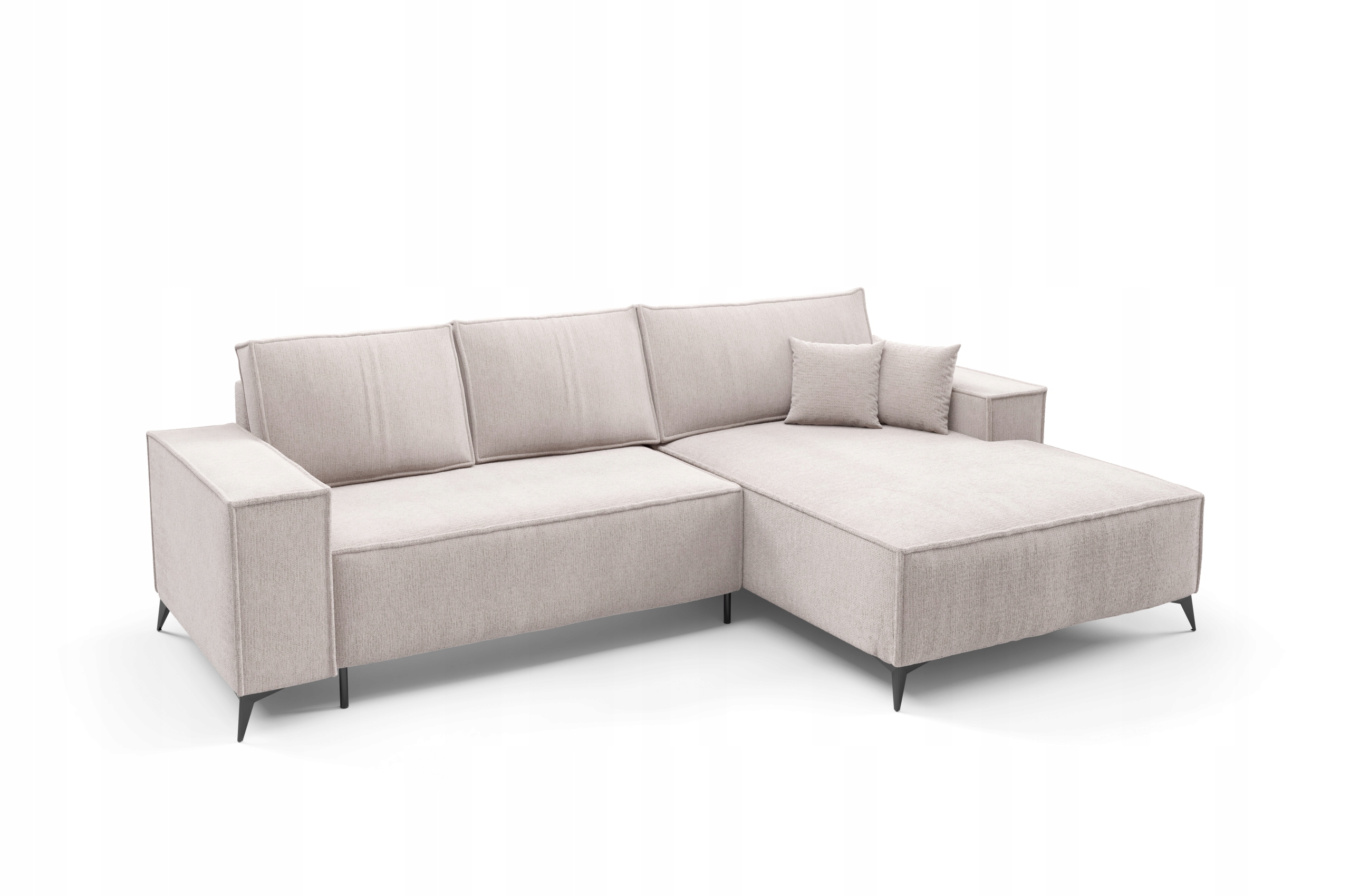 Moderní Rohová Sedací Souprava Rozkládací Do Obývacího Pokoje Dragon L, Nádoba Na Vlnité Pružiny