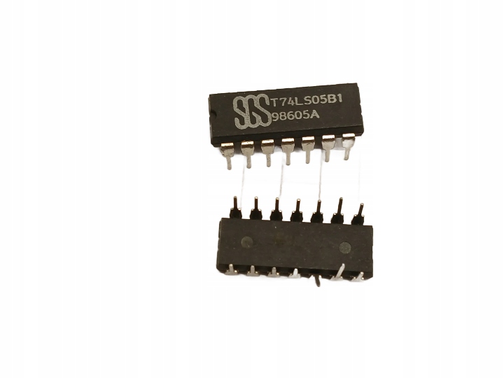 Układ scalony cyfrowy T 74LS05B1 DIP14 2 sztuki