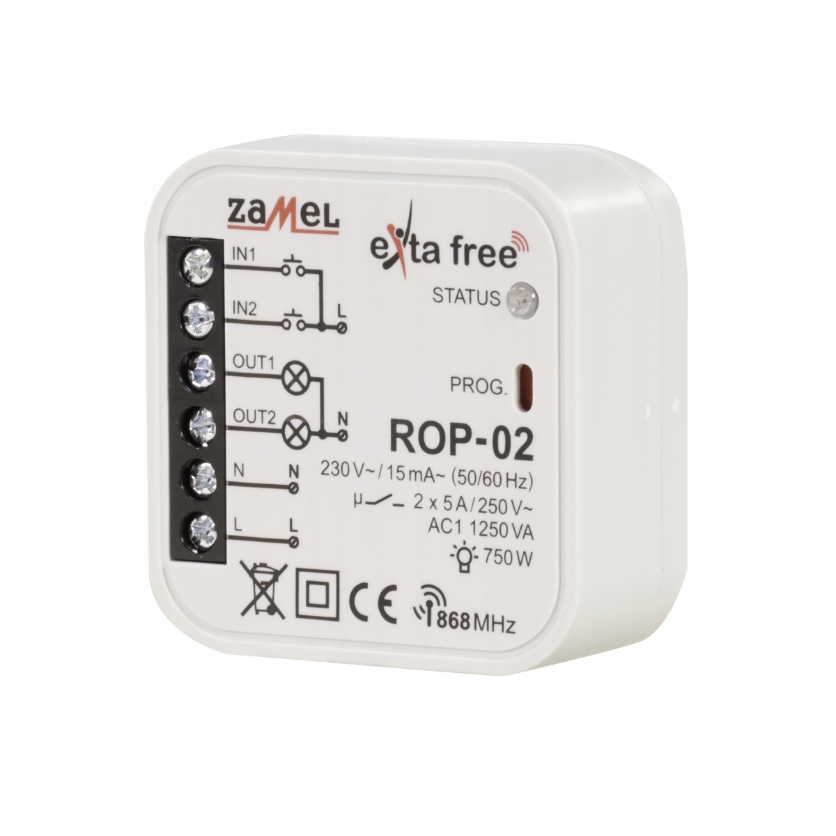 

Radiowy odbiornik dopuszkowy 2-kanałowy ROP-02