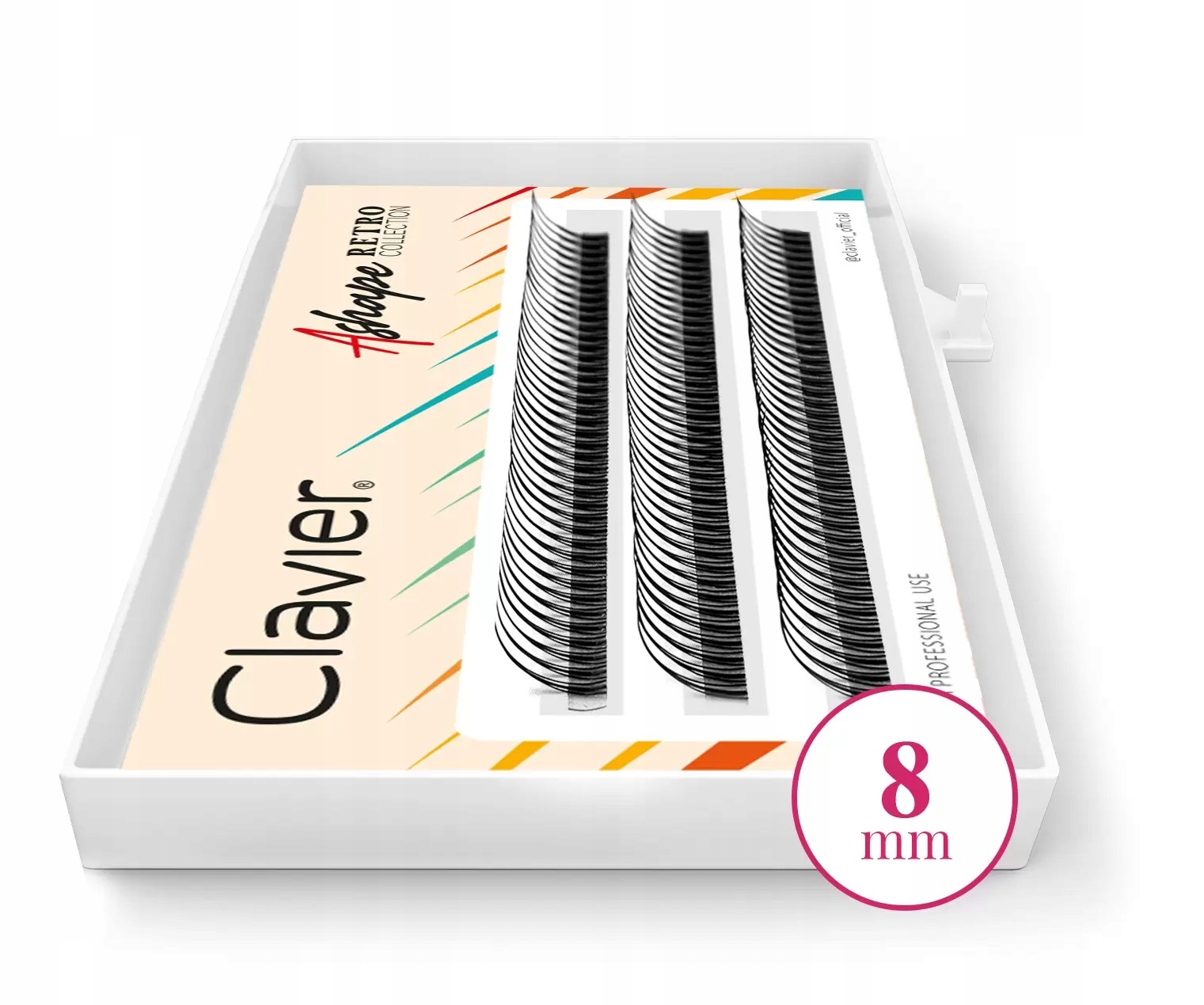 

Kępki Rzęs Clavier Retro A Shape 8mm skręt C