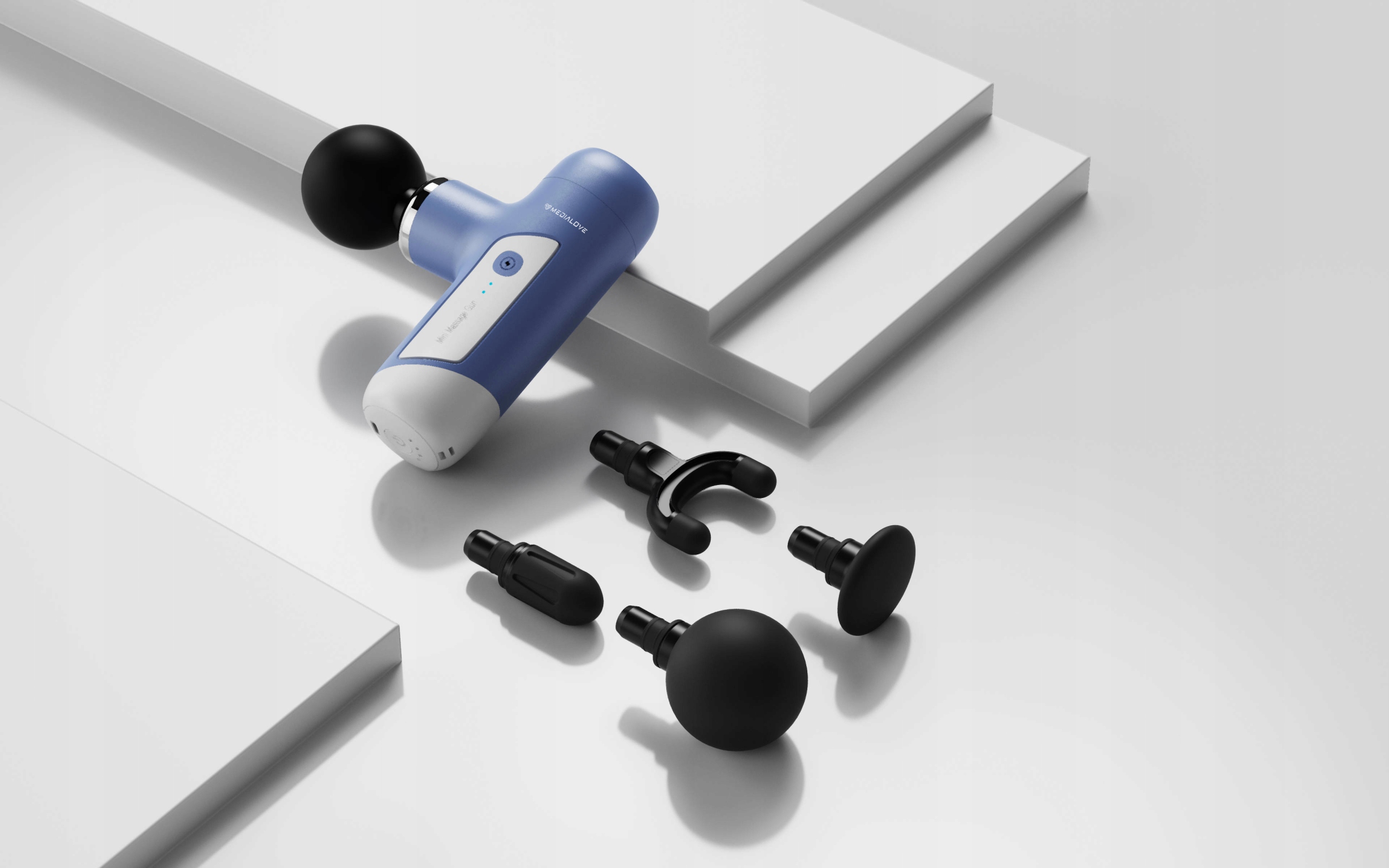 Mini Masażer Pistolet wibracyjny 4 koncówki Liczba programów 6