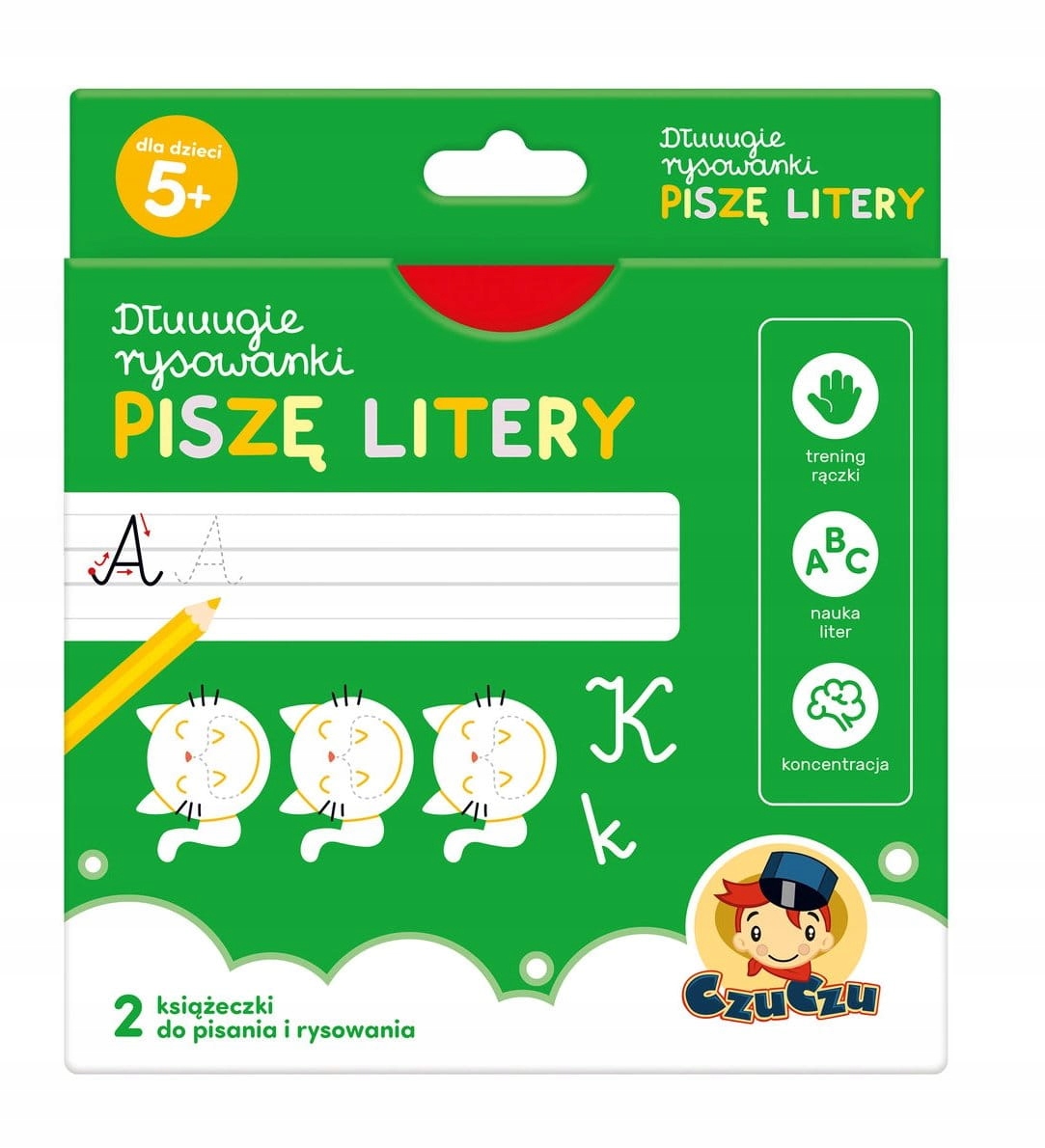 

Czuczu Długie Rysowanki Alfabet Piszę Litery 5+