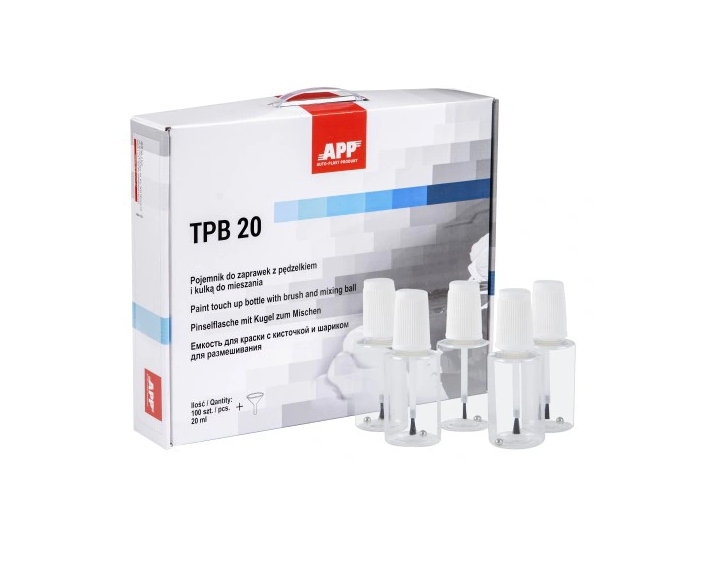 APP TPB20 Pojemnik z pędzelkiem i kulką 20ml-5 szt Producent APP