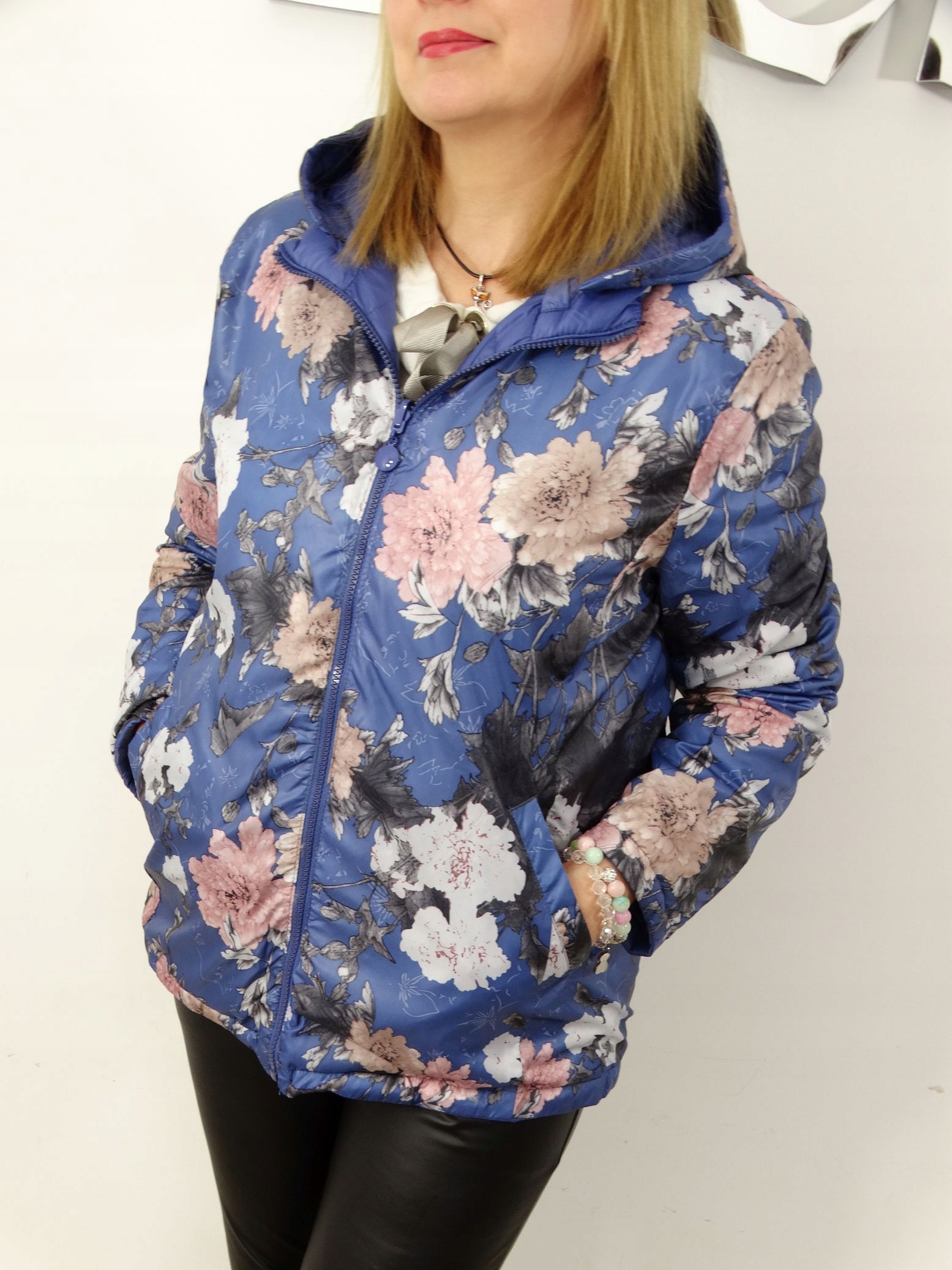 Kurtka Dwustronna Wiosenna Jesienna ALICE 48 4XL Rodzaj pikowana