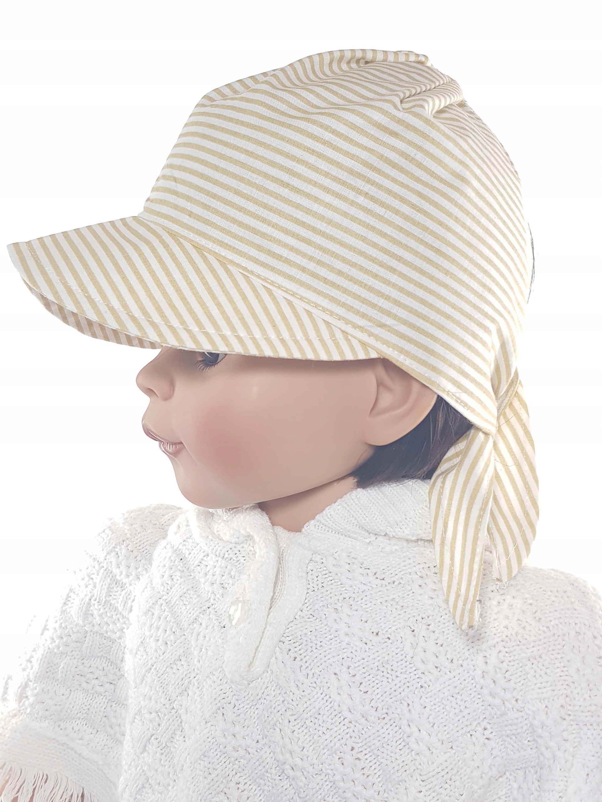 POLSKA UNIWERSALNA CZAPKA CHUSTKA CHUSTECZKA NA GŁOWĘ Z DASZKIEM 40 WZORÓW Rozmiar 42-56 cm