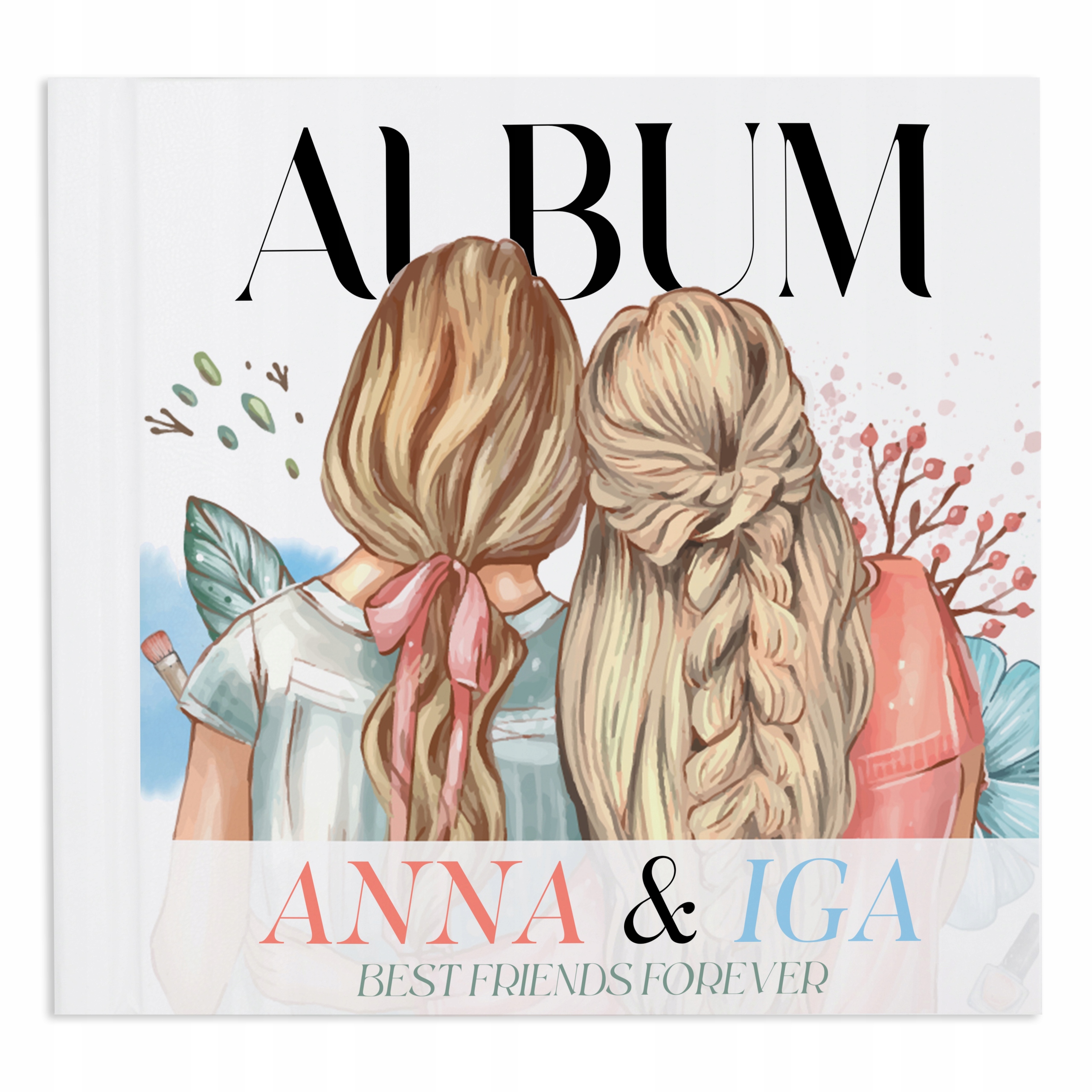 Album Modrý Dárek Pro Kamarádky Best Friends Jméno Vzory