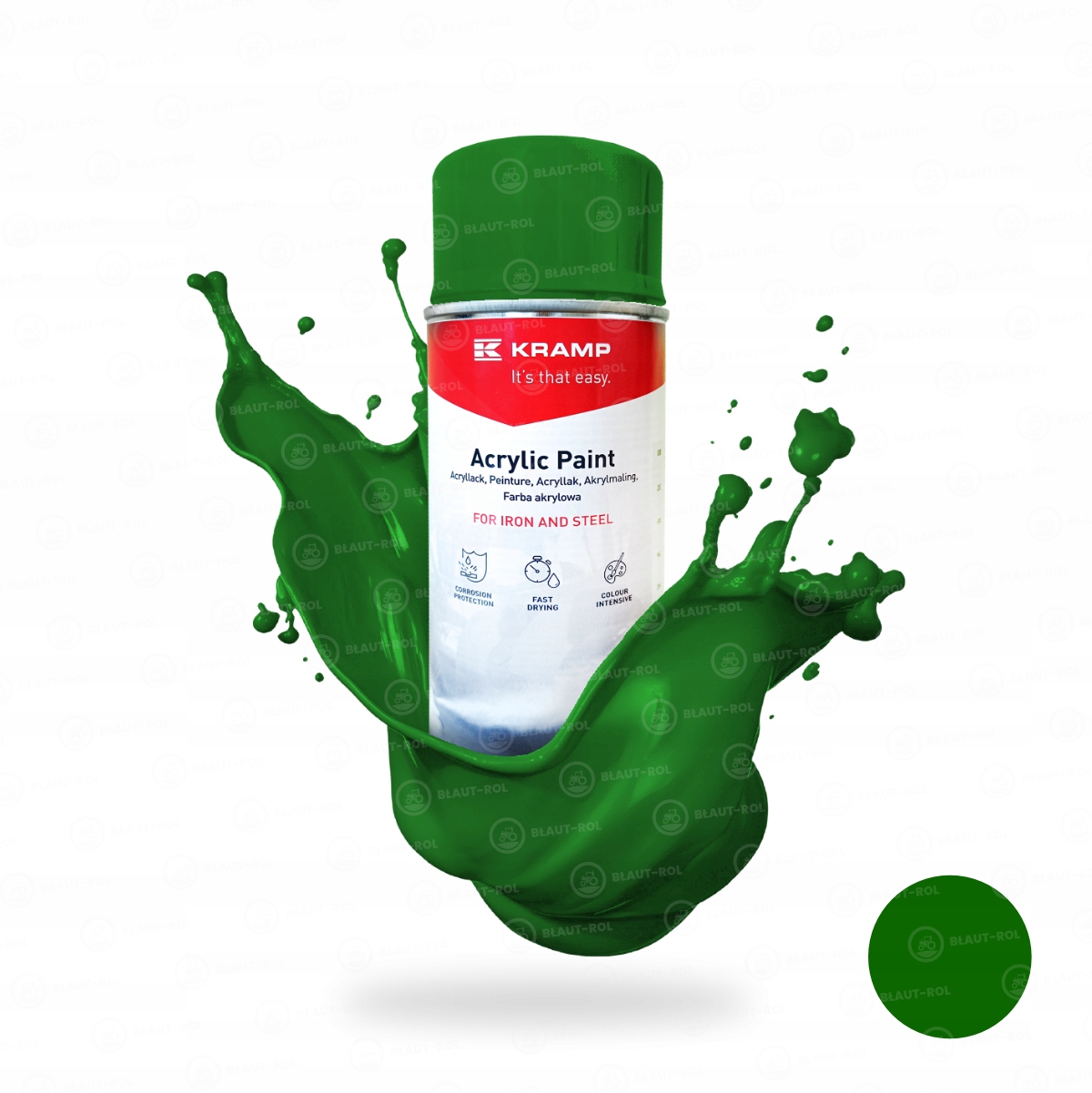 Farba do metalu renowacji stali Lakier zielony zielona Fendt spray 400ml