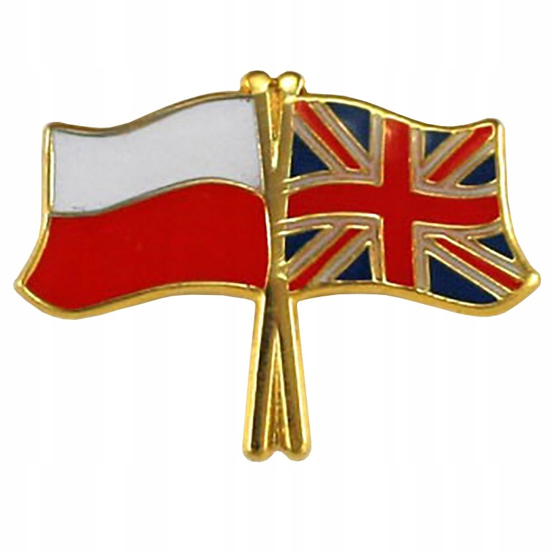 

Przypinka, pin flaga Polska-Wielka Brytania