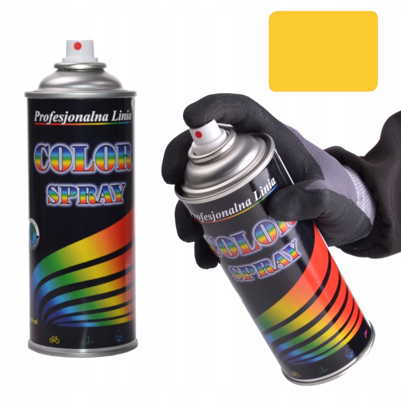 Color Spray Lakier Farba Ral 1018 Żółty