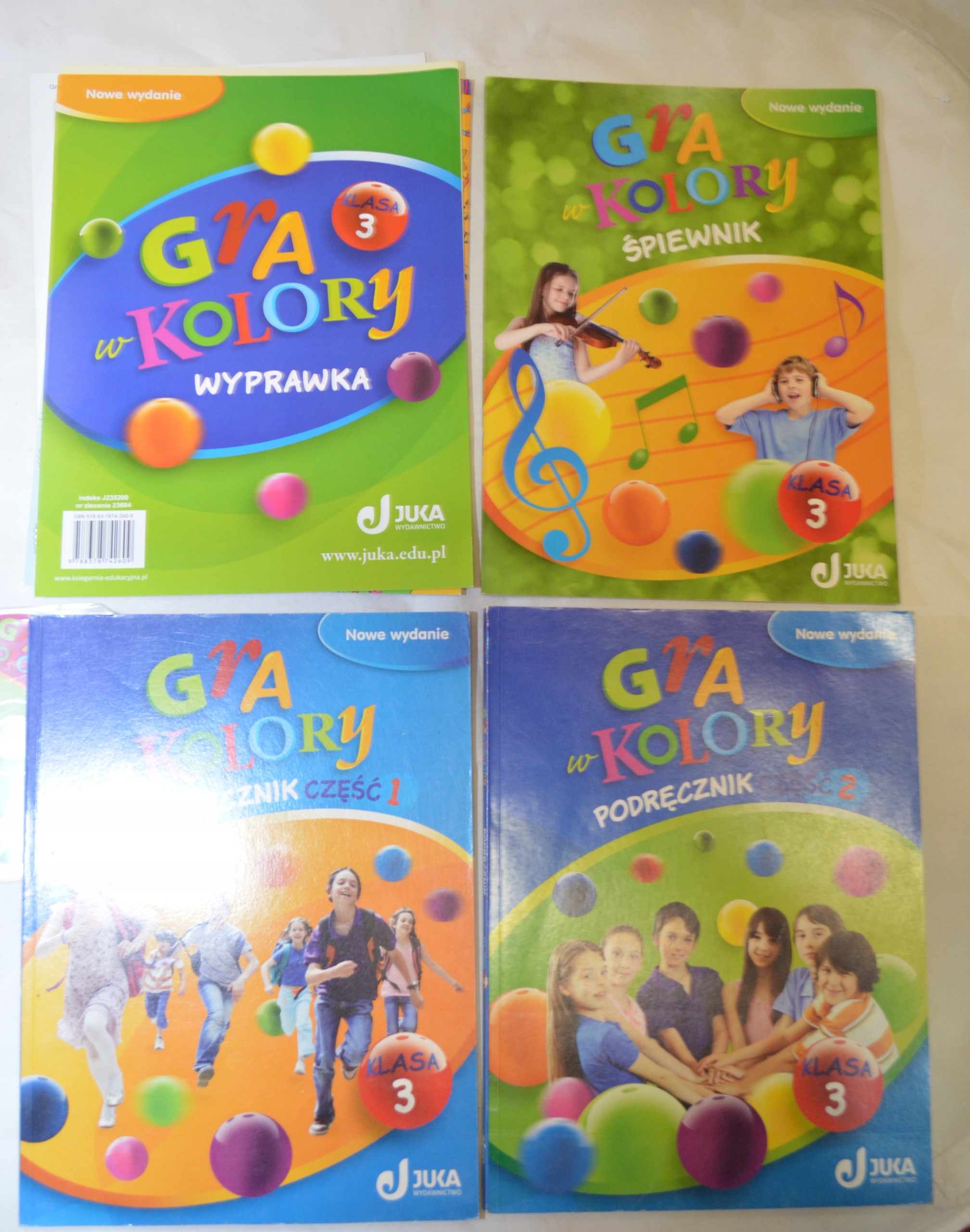 Gra w kolory klasa 3 Podręcznik wyprawka śpiewnik