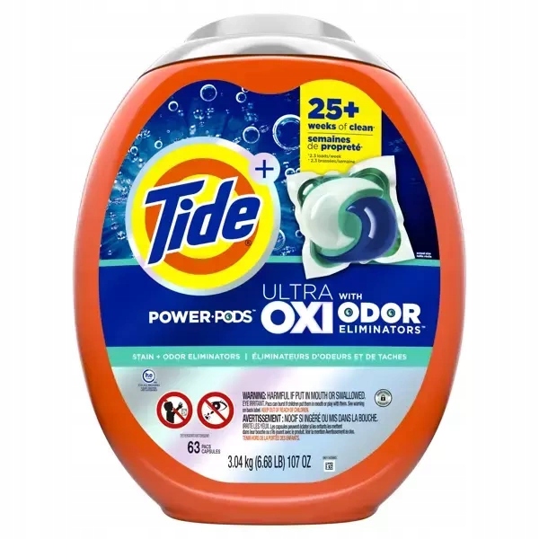 Levně Tide Ultra Oxi Odor Eliminators 63 ks