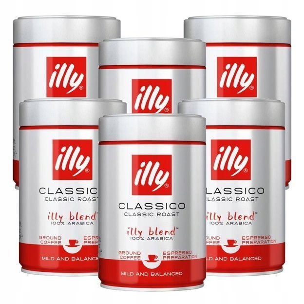 Kawa mielona illy Espresso Classico 6x250g