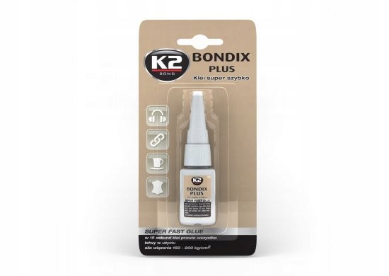 

K2 Bondix Plus Klej Sekundowy Błyskawiczny 10G