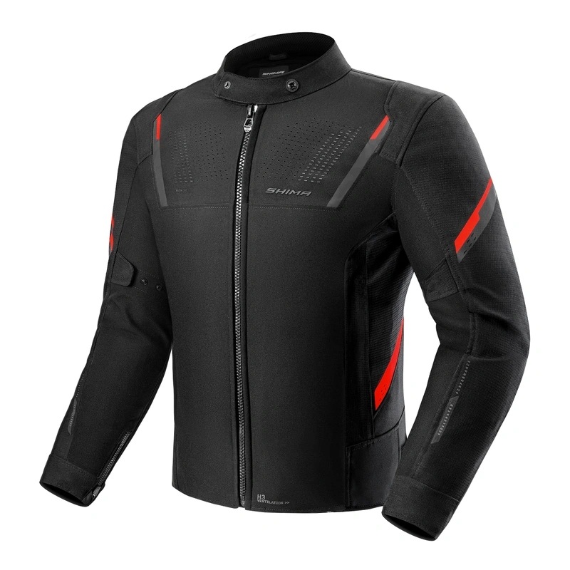 Motocyklová bunda Shima Rush 3.0 G2 Red čierna červená Darčeky
