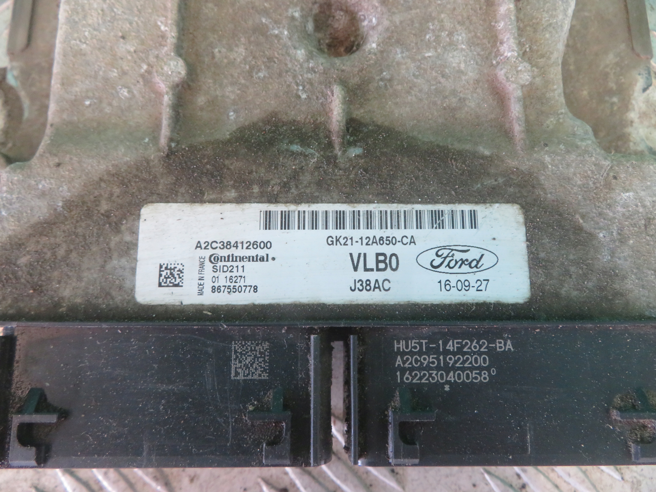 computer control unit of the engine FORD TRANSIT CUSTOM 2.0 17R GK21-12A650-CA