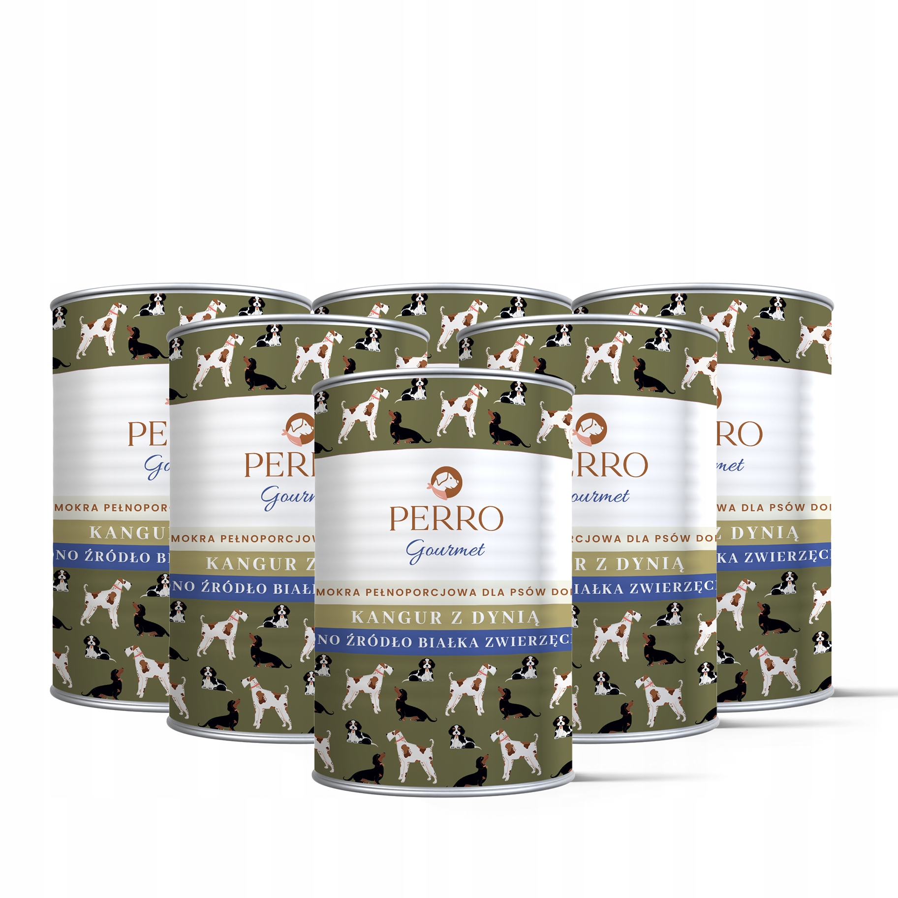 Perro Gourmet Monoproteinové Krmivo Mokrý klokan s dýní pro psa 6x400 g