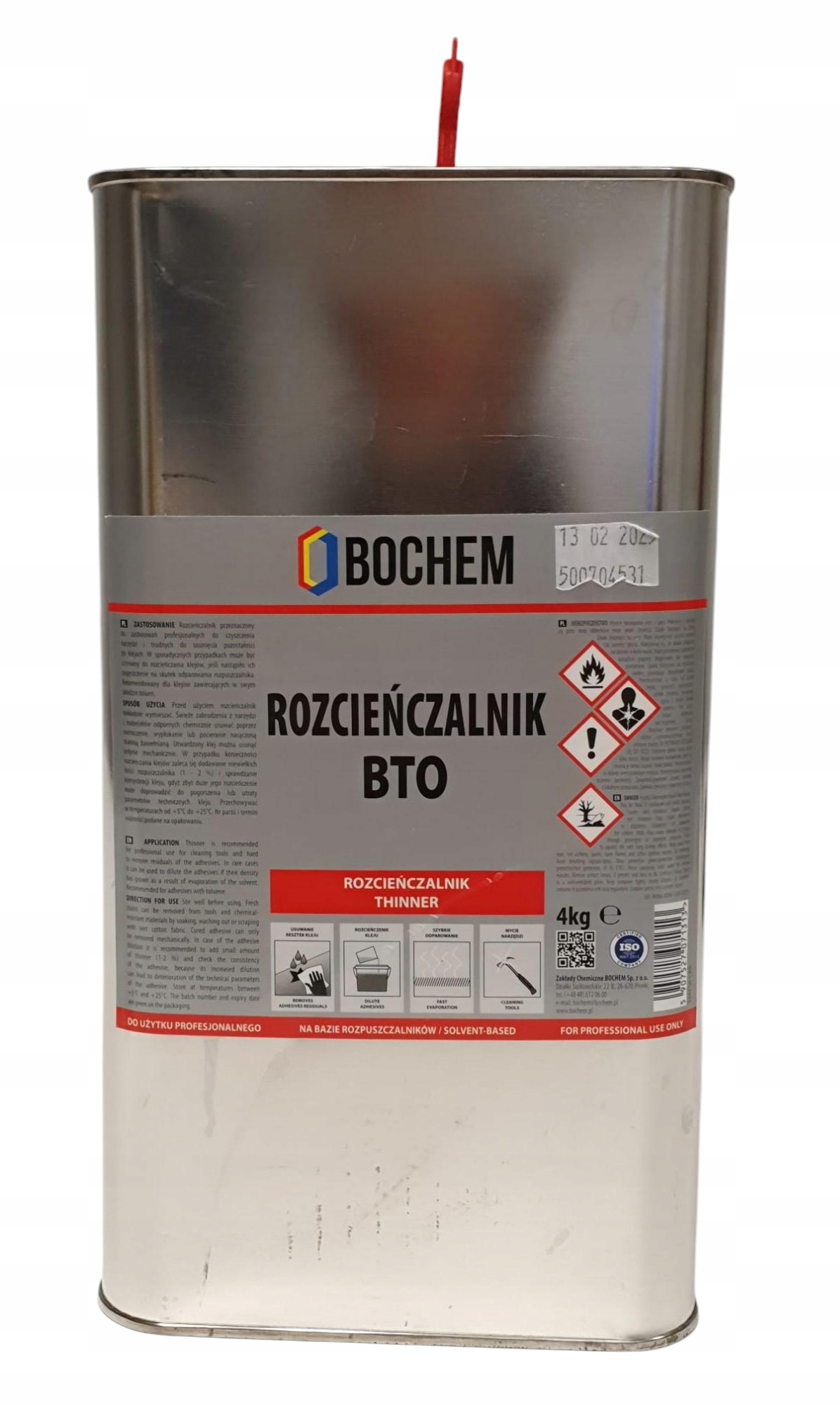 Bochem Ředidlo Bto 4KG Pro polychloroprenová lepidla