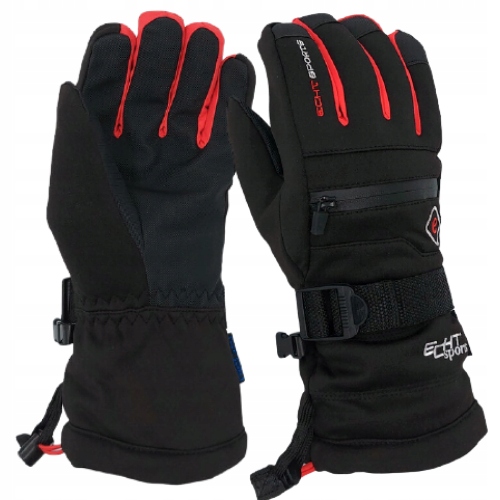 OCIEPLANE RĘKAWICE SPORTOWE WODOODPORNE TERMICZNE ZIMOWE NARCIARSKIE CIEPŁE
