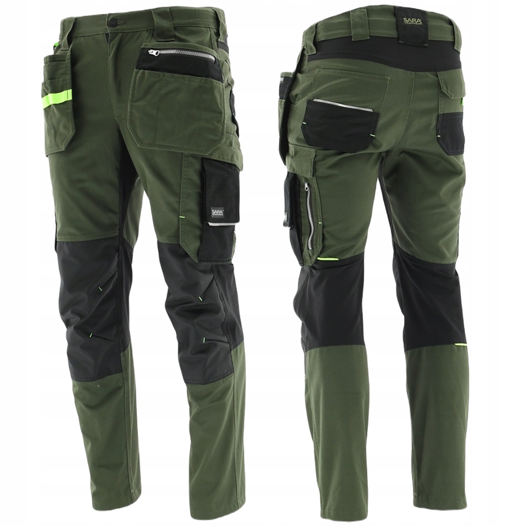 Spodnie robocze do pasa, spodnie monterskie Monter 1-20-560-75-25 Sara '56