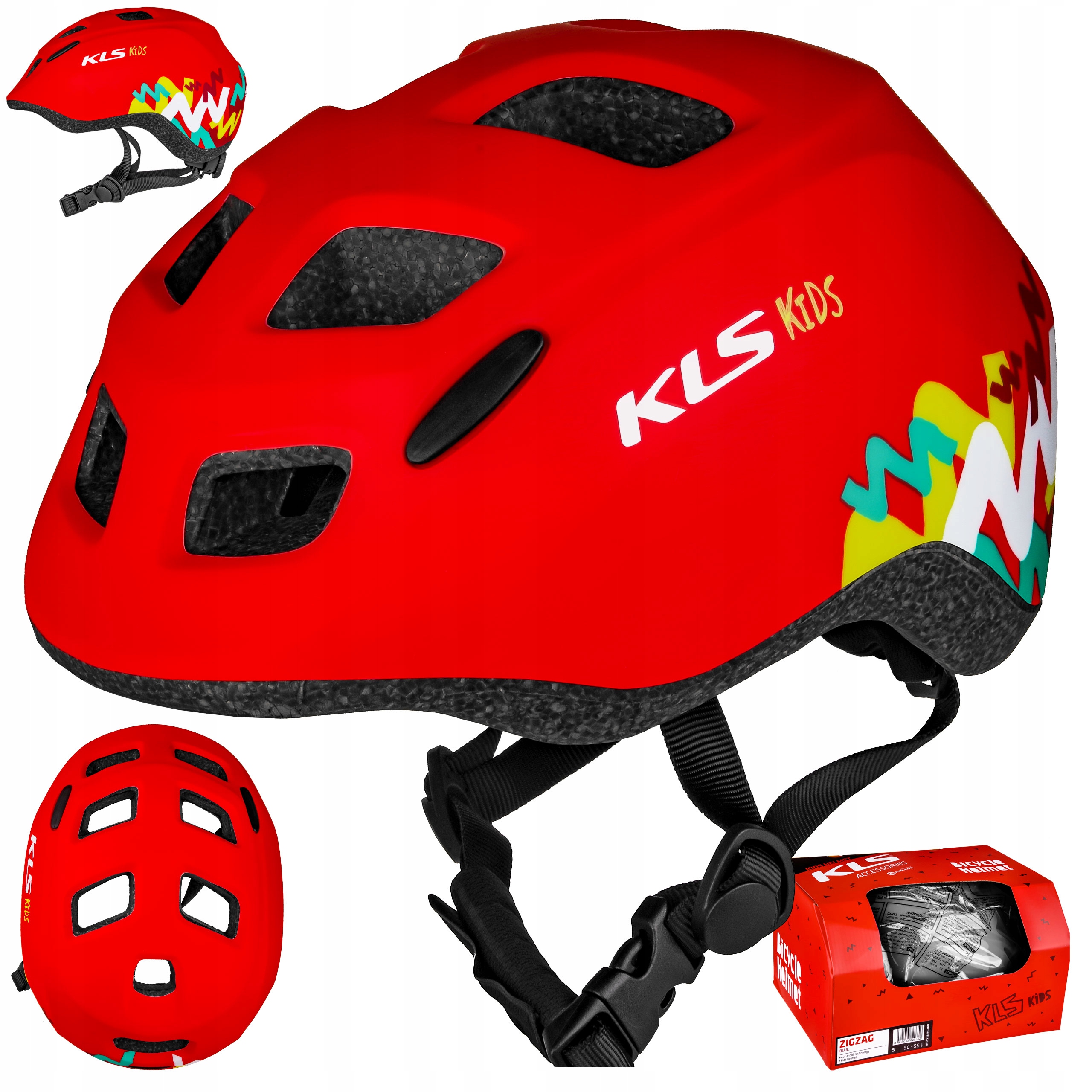 

Kask Kellys Zigzag 022 Red Dziecięcy S 50-55 CM