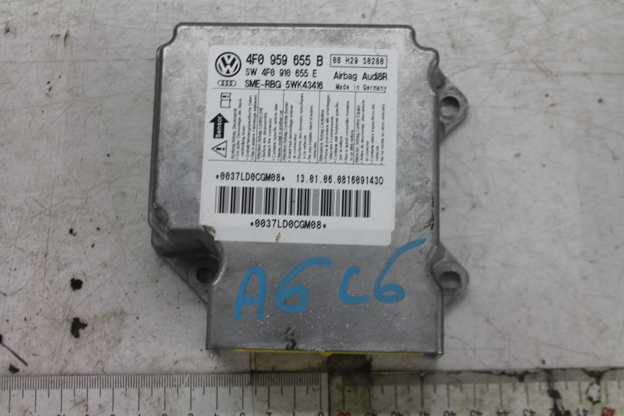 MODULE SENSOR AIRBAG 4F0959655B AUDI A6 C6 04-08