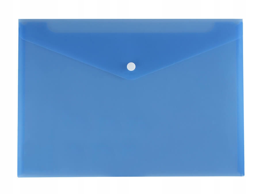 

Teczka koperta na zatrzask A4 Pp przezrocz niebies