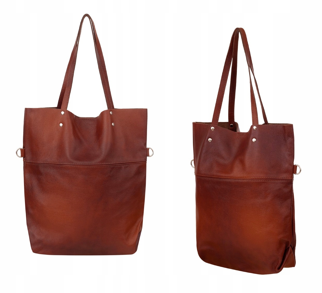 

torebka ze skóry worek Skóra shopper A4 skórzana