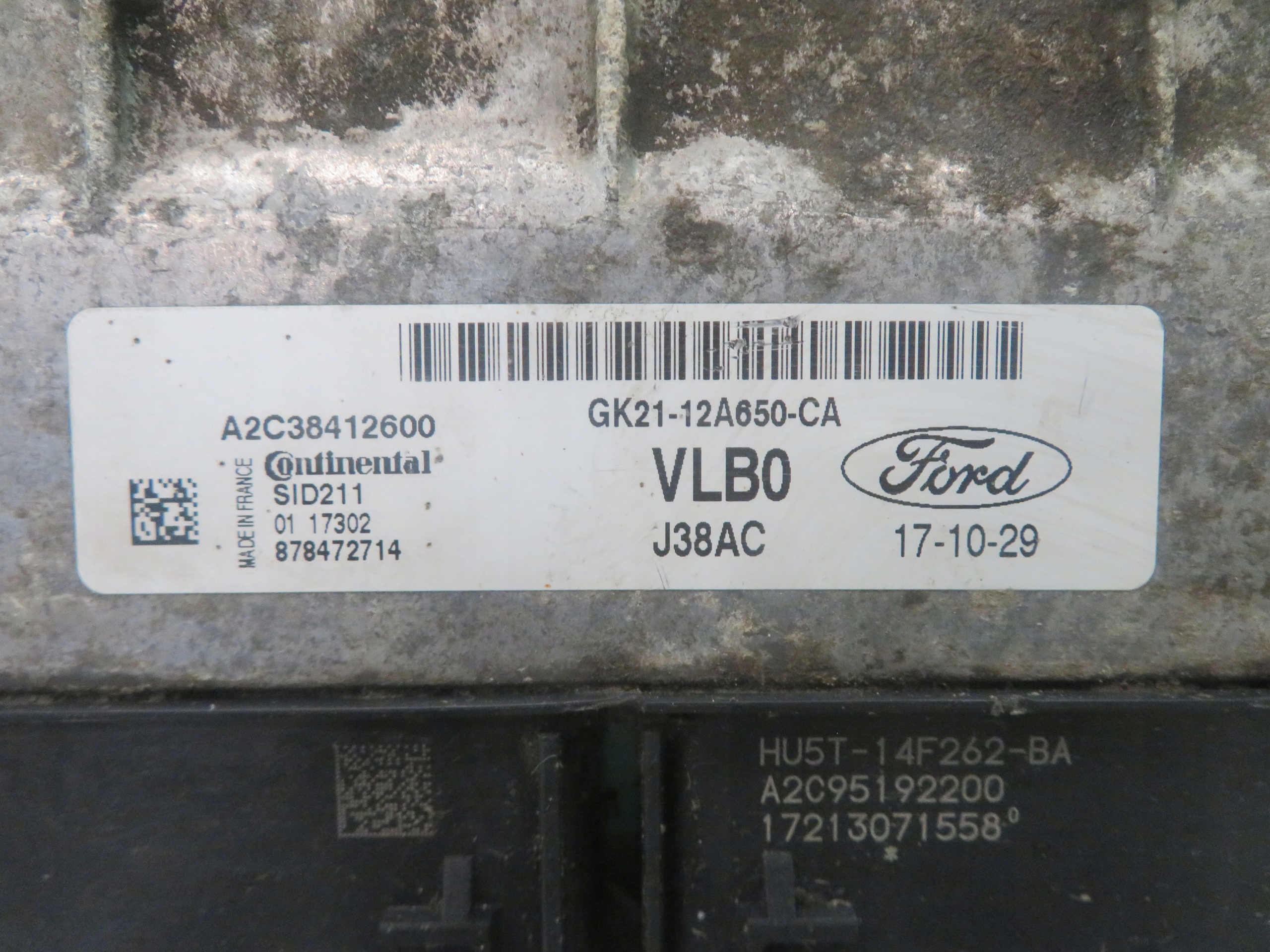 computer Centralina Motore FORD TRANSIT CUSTOM GK2112A650CA